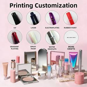 Hộp đựng phấn mắt trang điểm cao cấp C522 hình chữ nhật, có nhũ, trống, kèm gương - Product Image 4