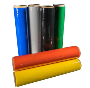 Gran oferta, rollo de película elástica fundida de envoltura de palé Lldpe de China, 50cm de ancho, 300m de longitud, característica a prueba de humedad, dureza suave - Product Image 3