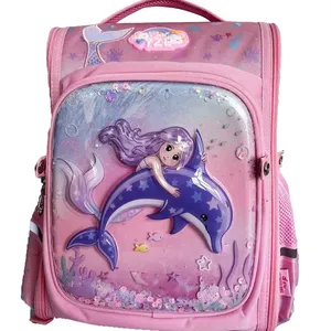 Neuzugang Einhorn-Design große Größe 40 cm Nylon Laptop Rucksack Unisex rosa blau Trolley Schultasche für Mädchen und Jungen