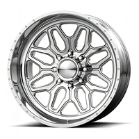Jantes en alliage forgé sur mesure SL 26x16 28x16 30x16 8x165.1 8x170 8x180 à déport profond polies pour GMC Sierra 1500 et Ford F-350