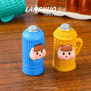 Lanshuo Cartoon Resin 3D Mini <b>Tea</b> <b>Set</b> Ornament DIY Jewelry Accessory Desktop Decor - Product Image 4
