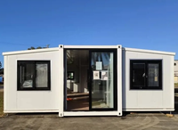 Maisons préfabriquées Maisons modulaires personnalisées de luxe Maison préfabriquée extensible 3 chambres et salon Maison conteneur