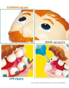 10 pezzi 3 giocattoli interattivi di plastica di simulazione del giocattolo del dentista di colore che riempiono un gioco di denti set di <span class=keywords><strong>pasta</strong></span> colorata <span class=keywords><strong>per</strong></span> i giocattoli di età 3 + - Product Image 3