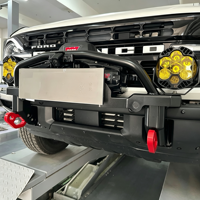 Plaque de montage de treuil robuste en acier Q235, finition mate thermolaquée, pour Ford Bronco 2021-2024, amélioration tout-terrain 4x4, support dissimulé
