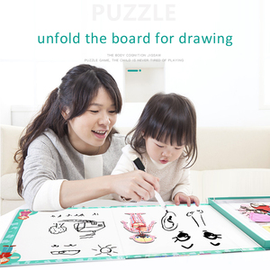 <span class=keywords><strong>Puzzle</strong></span> magnétique en forme de corps humain, pièces, jouets éducatifs pour enfants, dos à l'école - Product Image 4