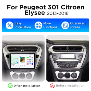 Radio para Auto Junsun con Carplay Inalámbrico y Android Auto para Peugeot 301 Citroen Elysee 2013-2018, Reproductor de DVD, Unidad Principal, Pantalla para Auto - Product Image 2