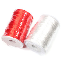 Cordon à nouer en nylon Rattail Cordon d'habillage en nylon satiné 0.8MM 2MM 3MM Sac d'opp en polyester Corde tressée tissée enduite personnalisée
