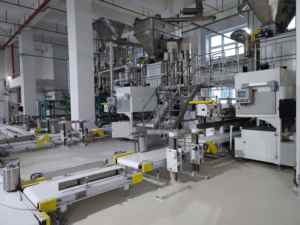 Machine d'emballage automatique de sacs en plastique <span class=keywords><strong>BAILONG</strong></span> 1000 sacs/h LINK-ZDSD25F-25kg/40kg Pneumatique PLC 4kW pour farine/aliments/produits chimiques - Product Image 5