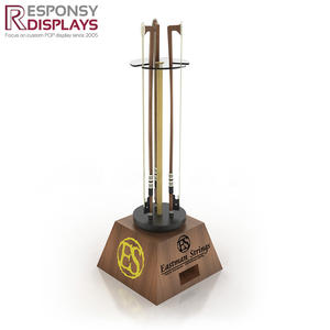 Support d'affichage <span class=keywords><strong>de</strong></span> <span class=keywords><strong>guitare</strong></span> debout au sol en bois étagère organisateur debout libre pour vitrine d'instruments <span class=keywords><strong>de</strong></span> musique dans le <span class=keywords><strong>magasin</strong></span> <span class=keywords><strong>de</strong></span> musique au détail - Product Image 4