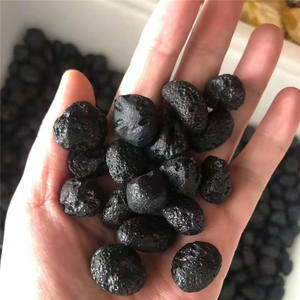 หินอีโรไลต์สีดำธรรมชาติแท้ หินอุกกาบาตดิบ - Product Image 6