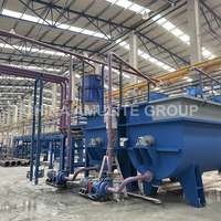 Línea de producción de placa de fibrocemento inteligente de calibración automática de amulita, salida de 3000 ㎡/día, componentes de núcleo de bomba PLC certificados CE