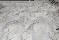 Bon prix, dalle de marbre blanc Calacatta Gold chinois 600x1200mm 60x120, poli brillant, carrelage de sol vitrifié pour maison