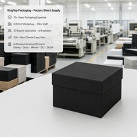 Boîte cadeau noire texturée avec couvercle pour bijoux et boucles d'oreilles, impression personnalisée, rigide, robuste, de qualité supérieure, vente en gros, directement de l'usine