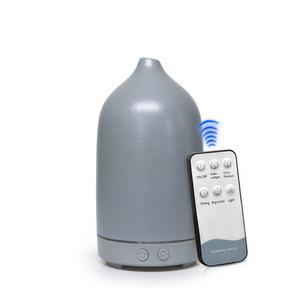 Humidificateur créatif en céramique 100 ml, diffuseur d'huiles essentielles ultrasonique avec lumière LED pour la maison et le bureau - Product Image 4