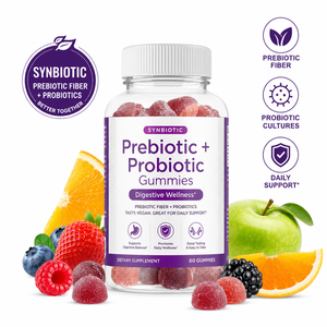 Gomitas Probióticas y Prebióticas de Marca Propia Rainwood con Inulina, Fórmula de Apoyo Digestivo - Product Image 1