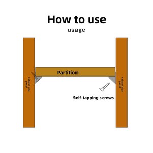 Attaches triangulaires en plastique pour supports d'étagères de placards et armoires - Vente en gros ; Disponibles en blanc et marron ; Modèle plaque arrière - Product Image 4