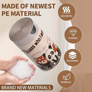 Bolsas de Basura Huamaohengchun de 13 Galones con Estampado de Panda, Resistentes a Desgarros, de LDPE Extra Grueso, para Cocina - Product Image 3