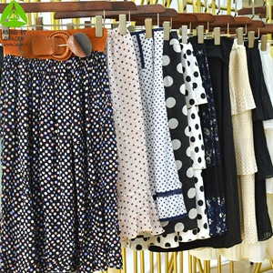 Gonne Estive <span class=keywords><strong>Casual</strong></span> da <span class=keywords><strong>Donna</strong></span> in Cotone Usate di Alta Qualità Friperie in Balle dal Guangdong - Product Image 3