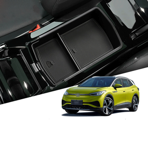 Para <span class=keywords><strong>VW</strong></span> Volkswagen ID.4 ID.6 consola central caja organizadora bandeja reposabrazos caja de almacenamiento para <span class=keywords><strong>VW</strong></span> ID4 ID6 accesorios de coche - Product Image 2