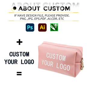 Bolsas de Maquillaje de PU en Oferta, Bolsas de Maquillaje Personalizadas al por Mayor, Bolsa de Almacenamiento de Cosméticos de Viaje Profesional para Mujer con Logotipo Personalizado - Product Image 2