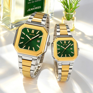 นาฬิกาควอตซ์ผู้ชายสุดหรู OEM/ODM โลโก้สั่งทำ สายสแตนเลส กันน้ำ หน้าปัดลายเรขาคณิตสุดพิเศษ นาฬิกาข้อมือธุรกิจ ขายส่ง - Product Image 1