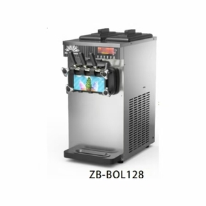 Machine à Glaces Professionnelle en Acier Inoxydable 3 Parfums, <span class=keywords><strong>Sorbetière</strong></span> Gelato de Comptoir - Product Image 1