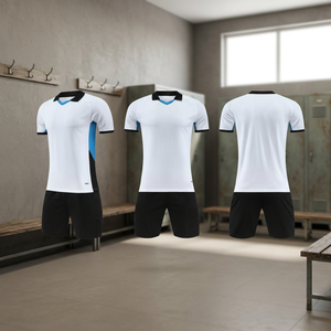 Factory <b>Price</b> Professional Soccer Suit <b>Football</b> Jersey Summer Short Sleeve 100% Polyester Quick Dry - Product Image 3