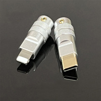 Kabel Tipe C Pengisi Daya Cepat Kualitas Tinggi Logam Campuran Seng Aksesori Usb Konektor Mini Adaptor Pengisi Daya Cepat Tipe C