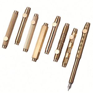 <b>Creative</b> Brass Retractable Ballpoint Pens in Various Shapes Custom Luxury Metal Pen Suitable for <b>Gifting</b> and Marketing - Product Image 1