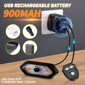 Wireless Turn Signal Bike Tail Light Remote Control Bick Tail Light USB LED Waterproof Lamp for MTB Road Bike Safety Cycling - Product Image 3