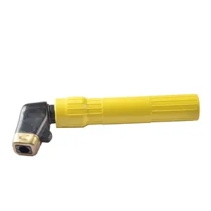 Yellow color handle twist type welding 400A electrode holder for hot sale welding outfit