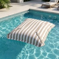 Fauteuil flottant portable pour piscine, chaise longue flottante, pouf flottant, fauteuil pouf, sac à dos flottant