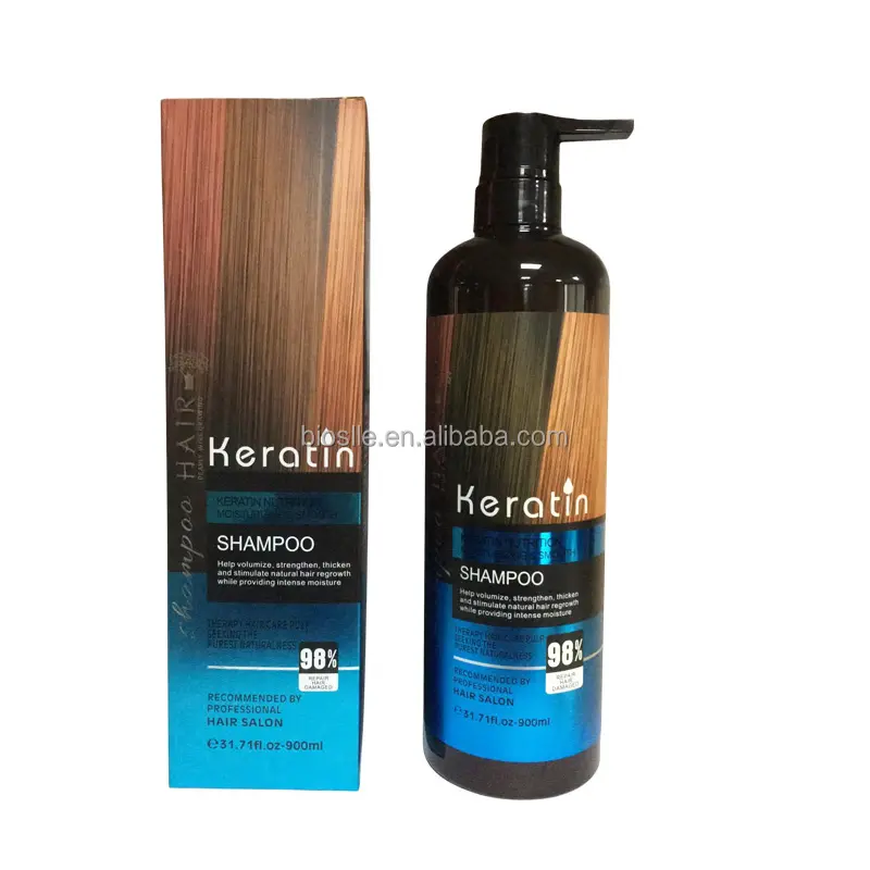 Оптовая продажа, увлажняющий Кератиновый шампунь для естественного выпадения волос, органический шампунь для роста волос с кератином