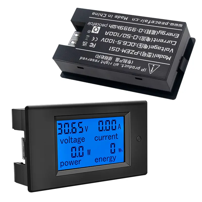 Dc 6.5-100V 50A 3M USB LCD hiển thị vạn năng kỹ thuật số hiện tại điện áp điện năng lượng Meter Ampe kế Vôn kế cho điện áp mét