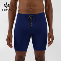 Shorts de compression de course pour hommes OEM, extensibles, 7 poches, en nylon, pour entraînement, fitness, gym, marathon, demi-collants, leggings courts