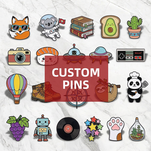 Pin Enamel Kustom, Pin Enamel Lunak, Pin Kartun dengan Glitter, Pembuat Lencana Logam, Cetak UV, Pin Lapel Anime Lucu, Pin Enamel Keras Kustom - Product Image 1