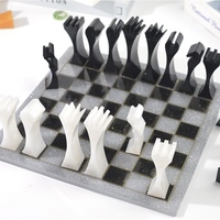 Nuovo Design: Stampi in Silicone Bianchi Ecologici a 2 Pezzi per Set di Scacchi Creativi in Resina Epossidica