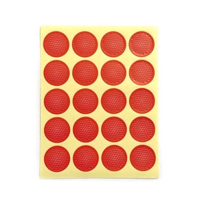 Lot de 120 étiquettes en papier gaufré rouge de 19 mm, sceaux juridiques ronds, autocollants décoratifs pour l'emballage de certificats - Product Image 1