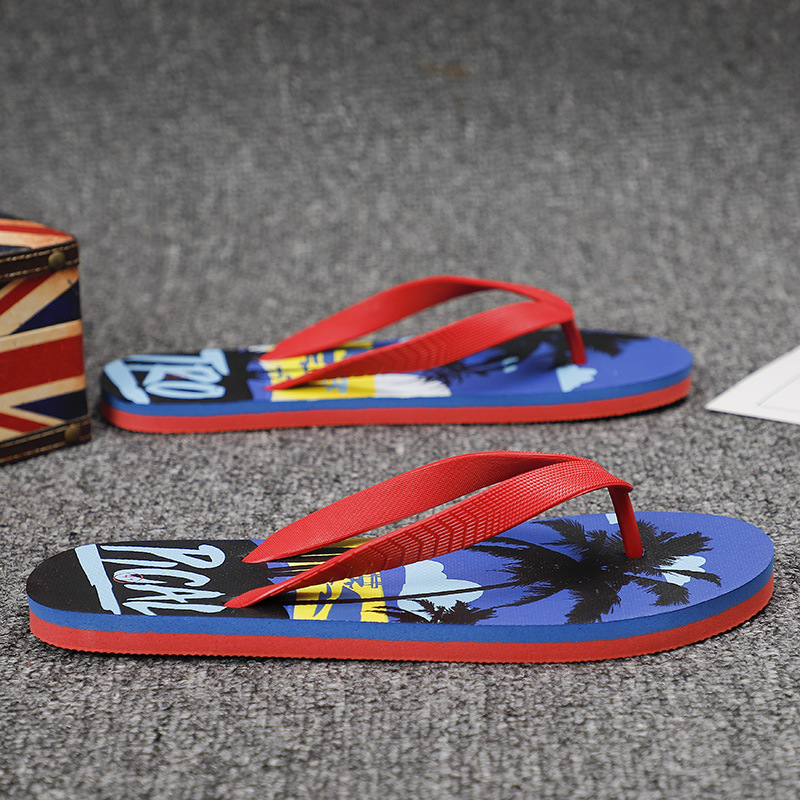 Customized Logo Flip Flops Slipper For Men PVC PE Beach Flipflops Slippers