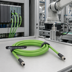 Câble Ethernet industriel M8 4 broches D-Code mâle-mâle Profinet EtherCAT 3m, haute flexibilité, blindé TPU pour PLC et robotique - Product Image 2