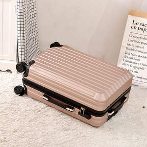 Valise de cabine ultralégère 20 cm unisexe avec serrure à combinaison, poche zippée couleur unie, légère - Product Image 3