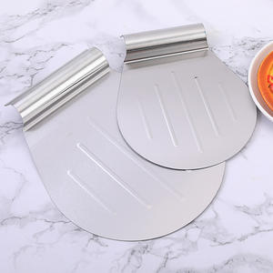 Outils <span class=keywords><strong>de</strong></span> pâtisserie sûrs pour <span class=keywords><strong>la</strong></span> cuisine, plateaux en acier inoxydable avec poignée incurvée pour manipuler les gâteaux lourds, stable - Product Image 1