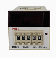 Timer Elektronik Mini 48*48mm DHC48 AC/DC 100-240V/12-24V 99 Jam Pengaturan Waktu Maksimal Untuk Dapur Harga Supplier Penjual Penyedia