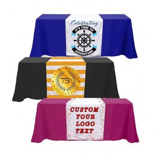 Low MOQ Best Price Custom Nonwoven Polyester/Cotton <b>Square</b> Table Runner Full Color Printing Waterproof Modern Personalized Home - Product Image 1