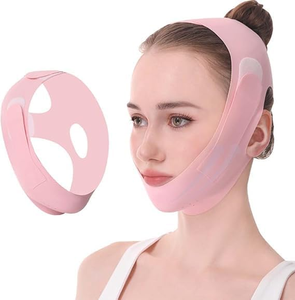 Masque facial réutilisable en forme de V pour affiner le double menton et ceinture de lifting pour appareil de lifting du visage - Product Image 1