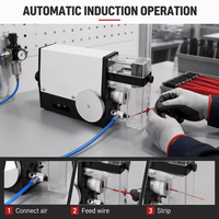 Machine à dénuder les fils pneumatique, dénudeur de câbles, dénudeur de fils gainés, dénudeur de fils multiconducteurs