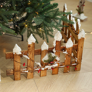 <b>Christmas</b> <b>Mini</b> <b>Tree</b> Stand Rustic Wooden Tabletop Decoration Photography Prop Eco-Friendly Durable - Product Image 1