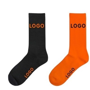 Chaussettes de sport unisexes personnalisées de haute qualité pour hommes, broderie personnalisée, <span class=keywords><strong>livraison</strong></span> <span class=keywords><strong>rapide</strong></span>, chaussettes jacquard - Product Image 2