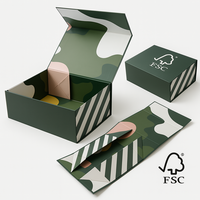 Benutzer definierte Logo Größe Band Falt schachtel Rosa und Schwarz Geschenk papier boxen Magnetische Geschenk verpackung mit Schaumstoffe insatz
