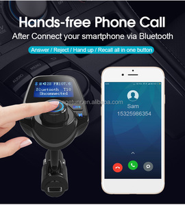 AGETUNR T10 Bluetooth Carde alta calidad al por mayor Kit de manos libres Redio Reproductor de Kit Transmisor FM Nueva llegada - Product Image 4